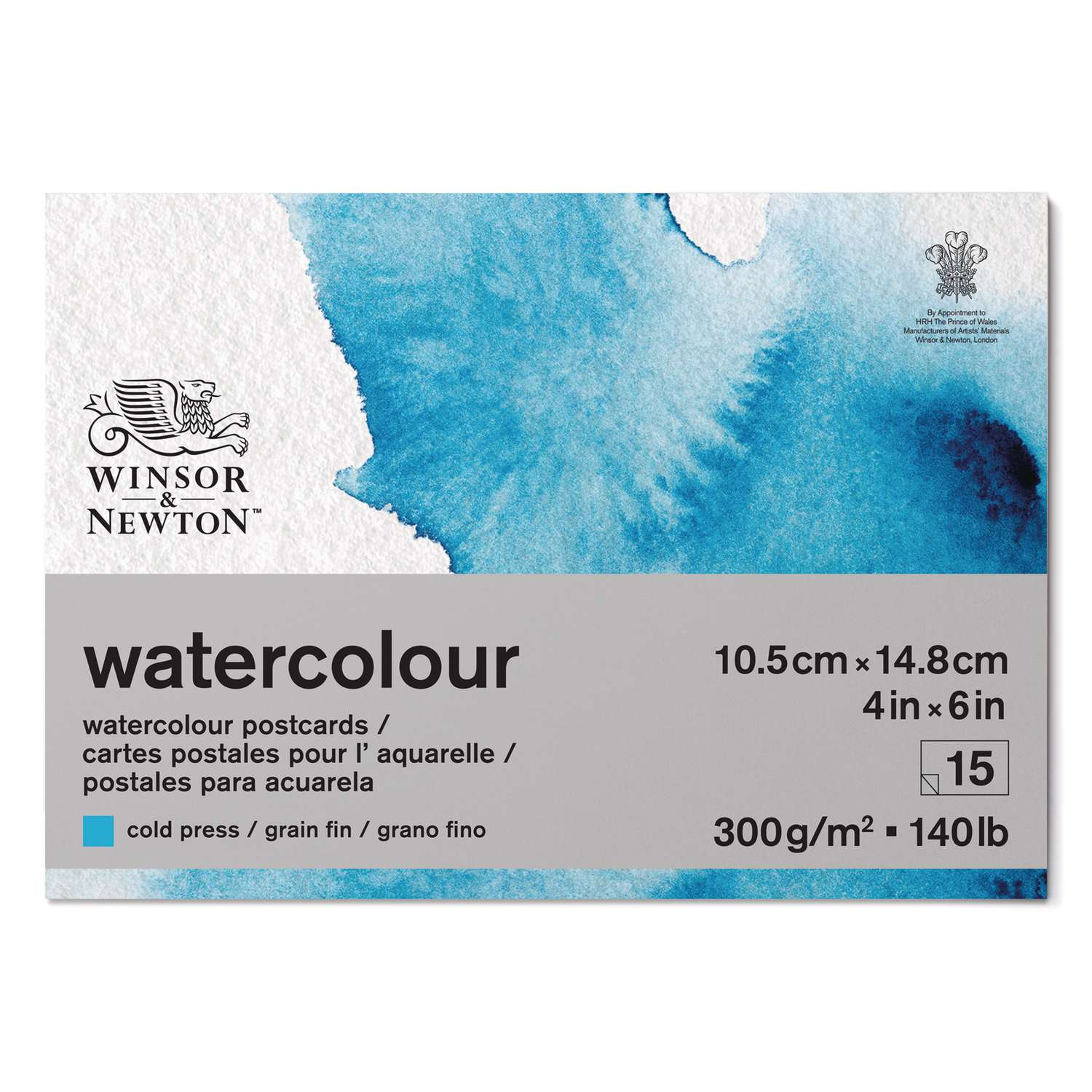 Winsor & Newton Classic Watercolour Paper Pads, A6 - 10.5 cm x 14.8 cm, 300  gsm, A5 - 14.8 x 21cm